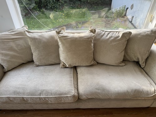 Two cream beige sofas - sofas, perfect