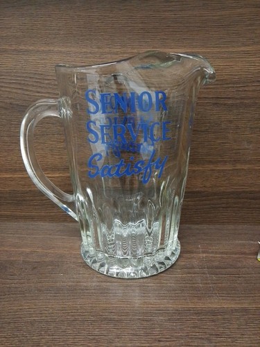 Senior service branded water - service",