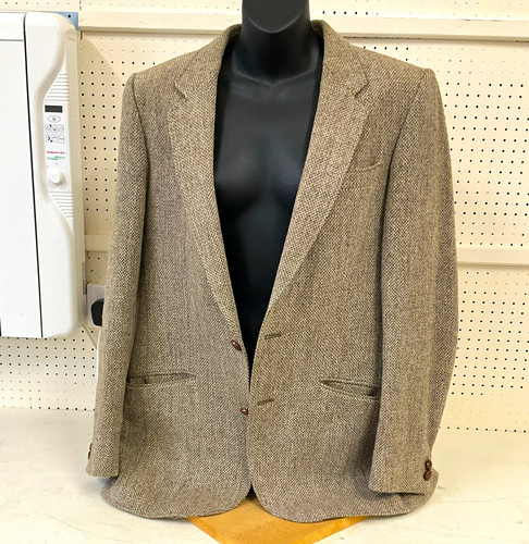 Men brown tweed blazer - brown,