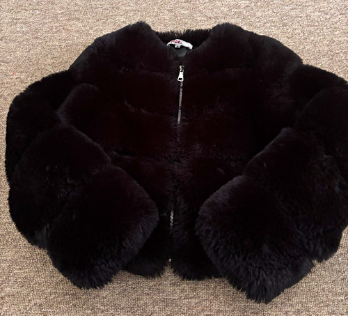 Portobello pink black - black, fur