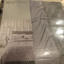 NEXT Grey Layered Ruffle Tulle Single Bed Set