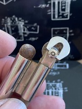 Unusual Turn Key Rope Fusee Lighter French Tax Stamp