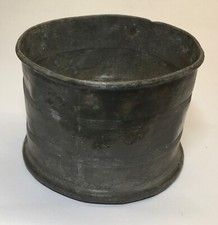 Antique pewter round - antique, cup
