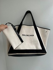BALENCIAGA Black Cream Canvas
