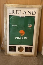 Republic Of Ireland Football Shirt- signed by Roy Keane and Paul McGrath. 