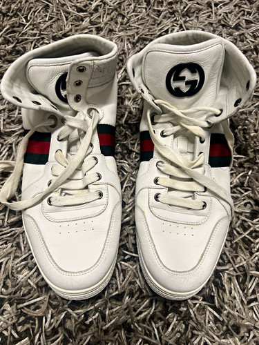 Gucci white leather high - gucci,
