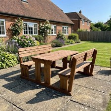 Picnic Table and Bench Set