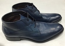 Bellissimo Mens Blue Leather