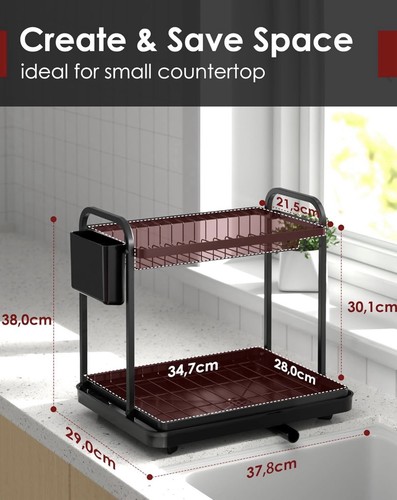 Tier kitchen dish plate - 2-tier,
