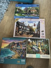 Bundle Lot Of 4 Jigsaw’s - Jigsaw Puzzle’s - 3 X 500 - 1 X 636 Pieces
