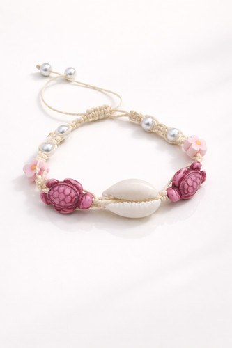 Shell turtle bracelet - shell,