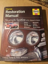 TRIUMPH SPITFIRE RESTORATION MANUAL BOOK RESTORE GT6/VITESSE/HERALD HAYNES H867