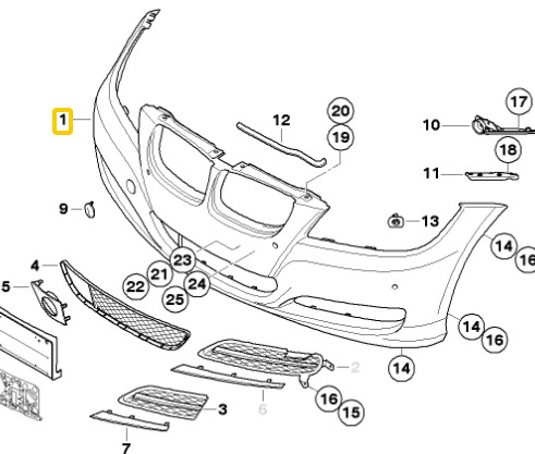 New genuine bmw series e90 - new,
