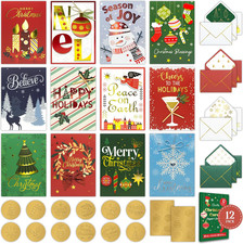 12 Pack 5X7In Foil & Glittery