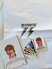 DAVID BOWIE - Bowie 75 Pop Up Store Carrier Bag + Postcard Set + Trading Cards.