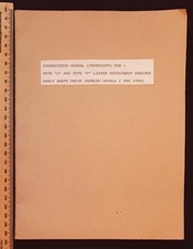 Instruction Manual Photocopy for Types D & F Lister Stationary Engines pre-1934