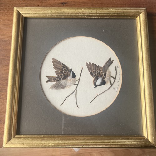 Vintage feather art folk - feather,