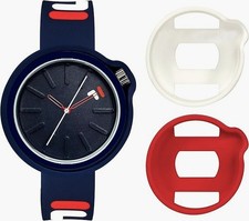 FILA Style Xchange Interchangeable Watch 38-315-002WHRD   Blue / White / Red