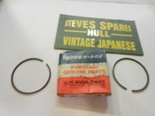 KAWASAKI  KD100,KC100,KE100,KM100,KH100 ,1mm O/S , RING SET  13024-050 ,  NOS 