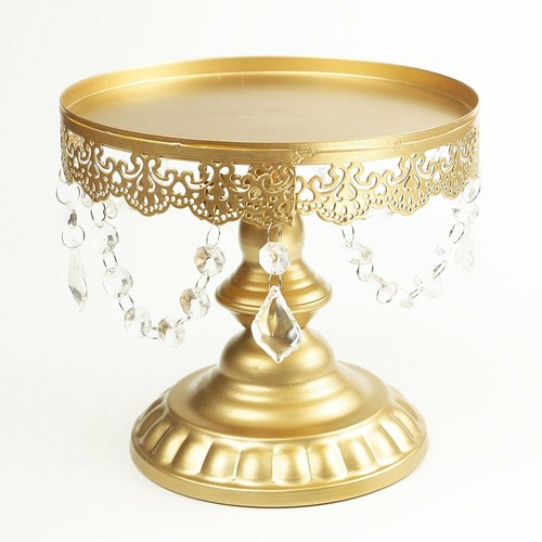Gold crystal round - gold,