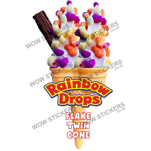 Ice cream van - , rainbow