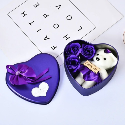 Valentine rose bear - valentine, soap