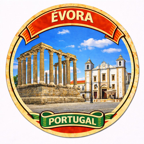 Evora portugal fridge - portugal, magnet