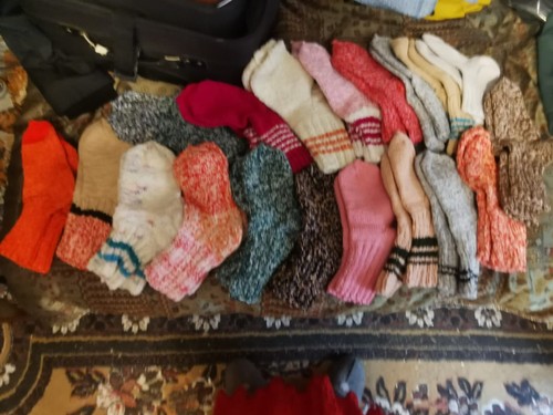Handmade knotted socks - knotted,