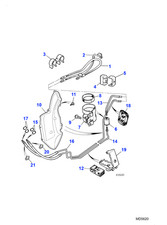 Jaguar Genuine Fuel Feed Pipe