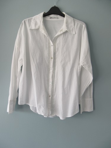 Zara white shirt - white, lace