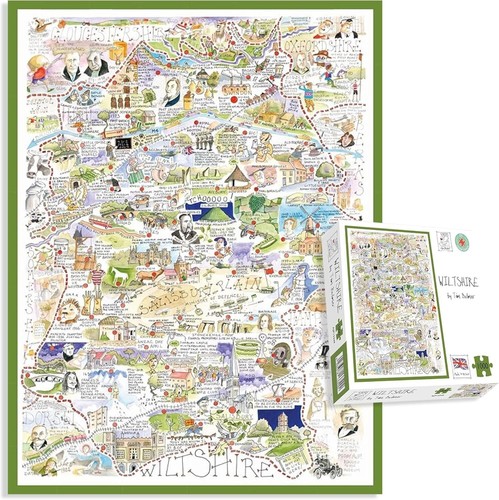 Comical map wiltshire - comical,