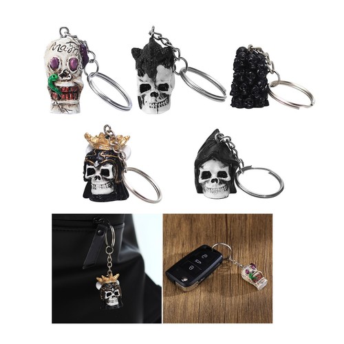 Skull head keychain - keychain, style