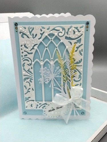 Boxed handmade wedding card - handmade,