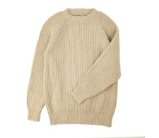Chunky Wool Fisherman Crew Neck Jumper - Various Colours
