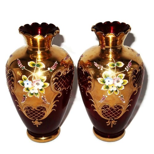 Czech bohemian ruby red gold - ruby,