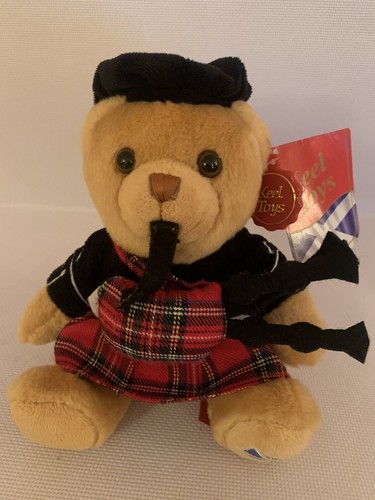 Scottish piper bear teddy - bear, kilt