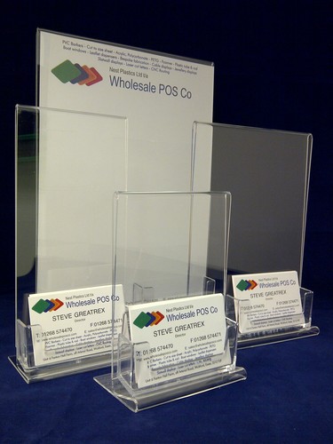 Acrylic poster holder menu - acrylic,