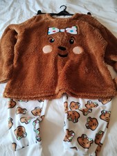 George Pudsey Adult Children in Need Pyjamas Set Size 16-18 In Very Good Cond
