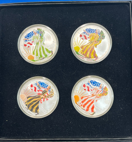 2000 silver eagles - silver, $1