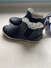 Joules 4 Black Mockcroc Ankle