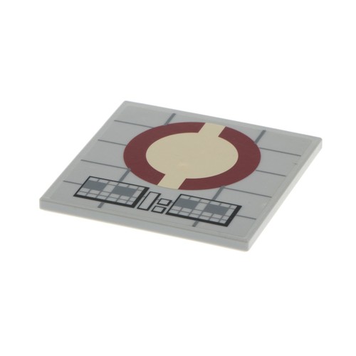 Lego tile 6x6 - tile, grey