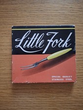 Vintage Cocktail Stainless Steel Little Forks Set of 12