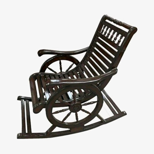 Wooden rocking chair brown - chair,