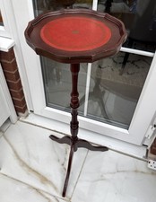 Vintage tall Brown table Side