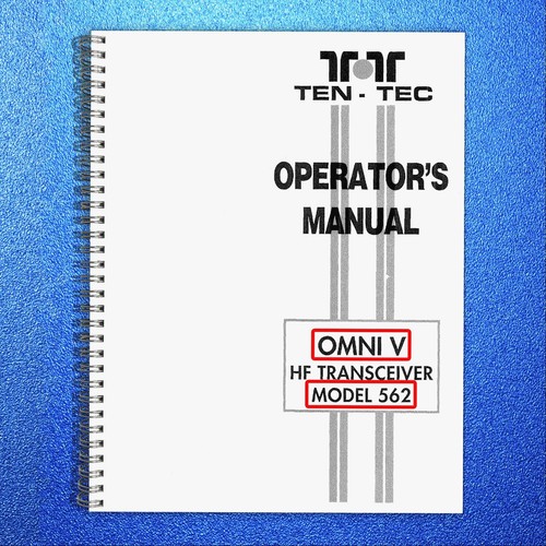 Ten tec omni model 562 - omni, user