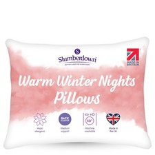 Pack of 2 Pillows Medium Support Warm Winter Nights by Slumberdown