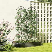 Set of 2 Garden Trellis, Metal