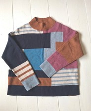 White Stuff UK14 Jumper Lambswool Winter Clothing Multicoloured Jumper