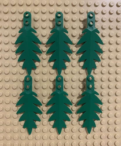 Lego green palm - lego, leaf