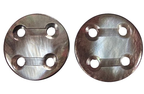 Pair antique large - pair, abalone